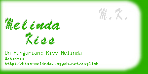 melinda kiss business card